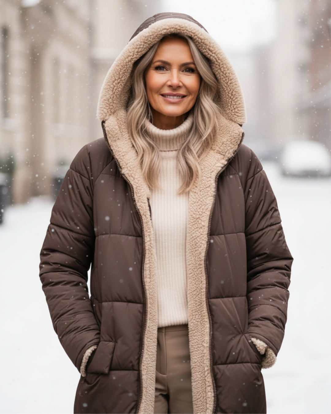 Eleanor - Manteau Réversible Élégant