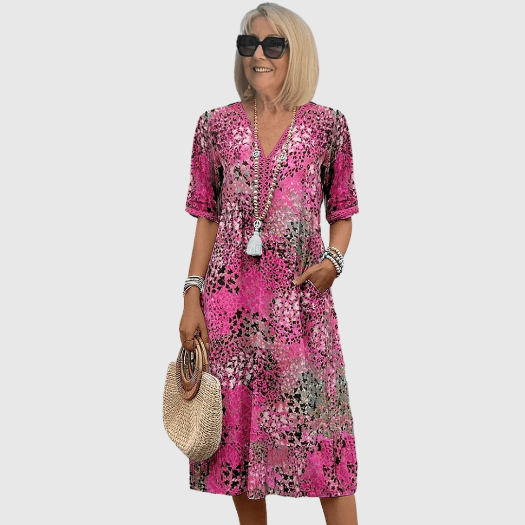 Soleil - Robe Midi Élégante Été