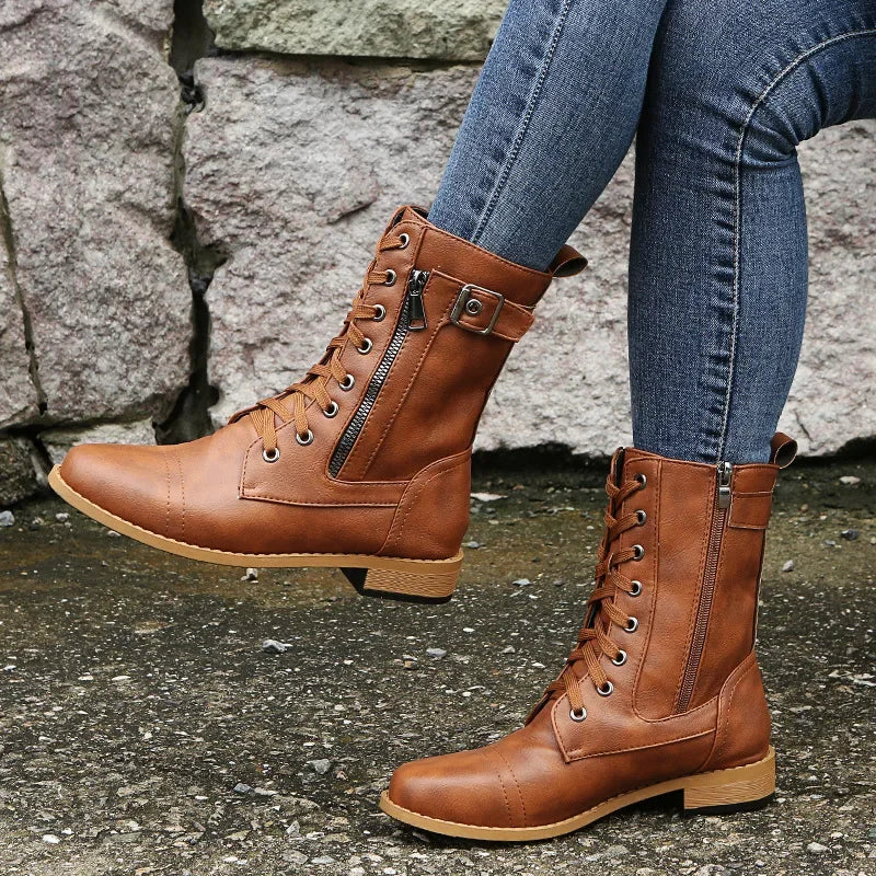 Erika - Bottes en Cuir Luxueuses