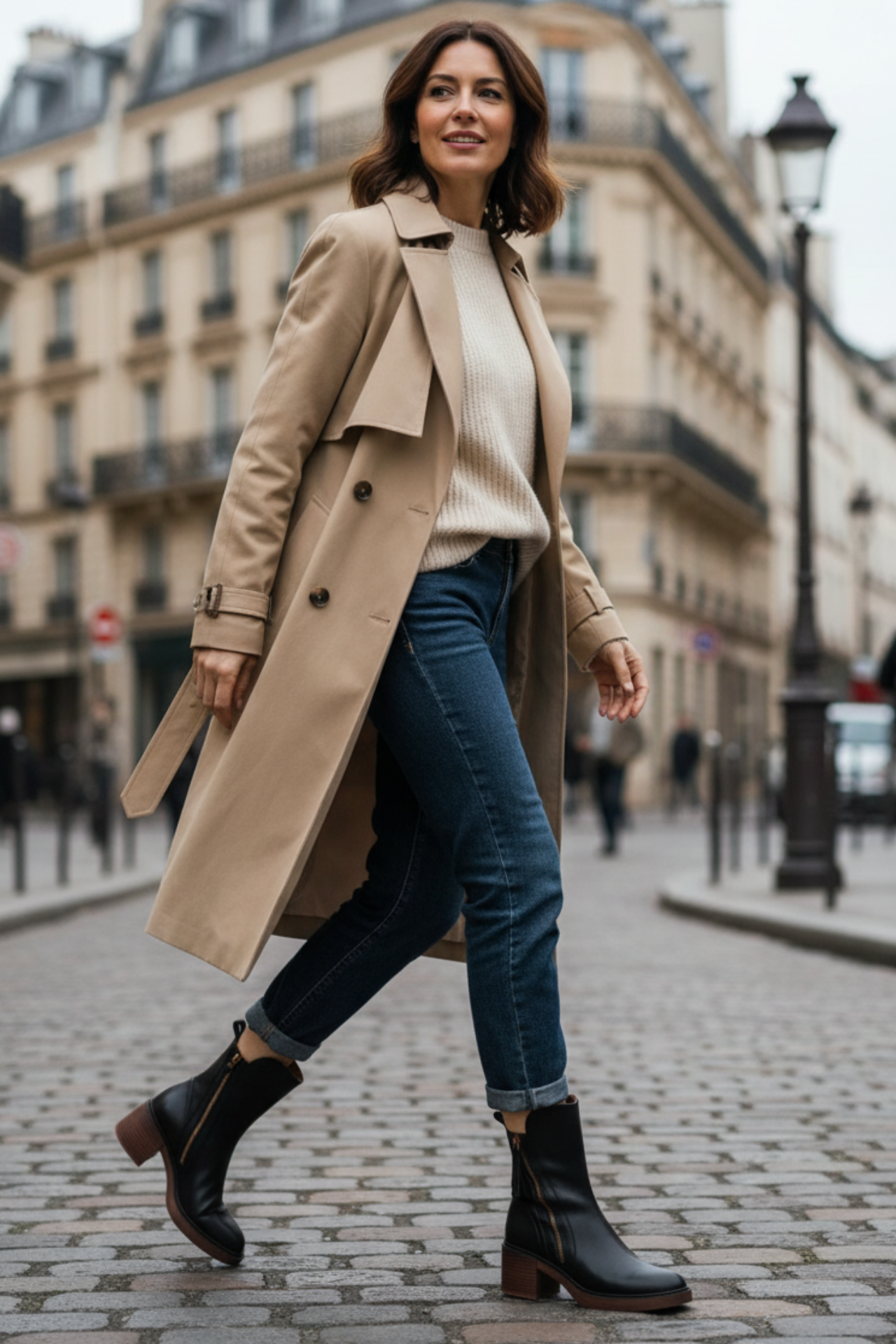Aveline - Bottes cuir noir élégantes & confortables