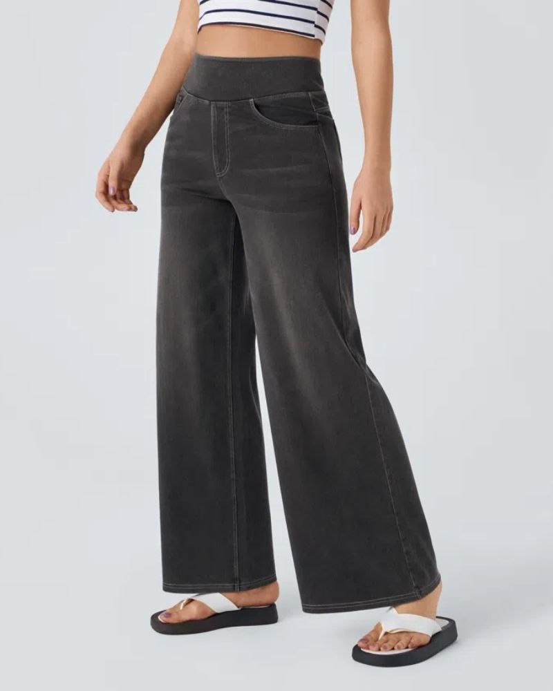 Ainsley - Jeans À Jambe Large Confortables