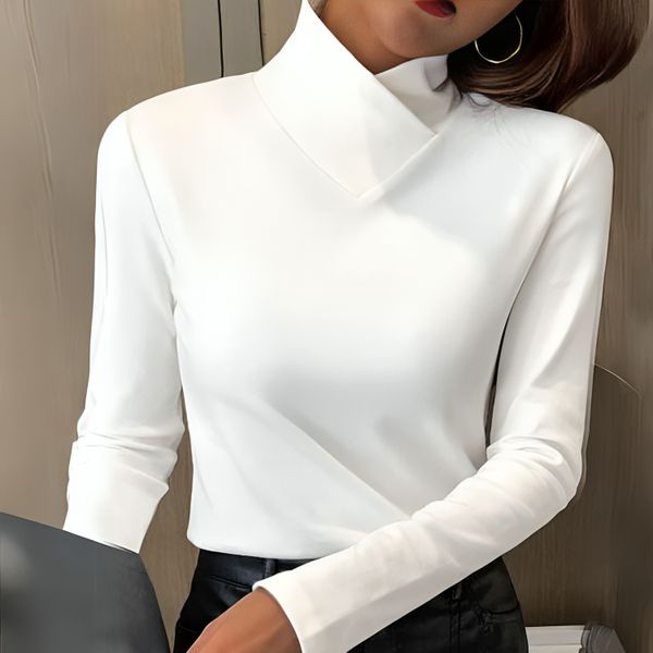Liora - T-shirt Col Roulé Chic