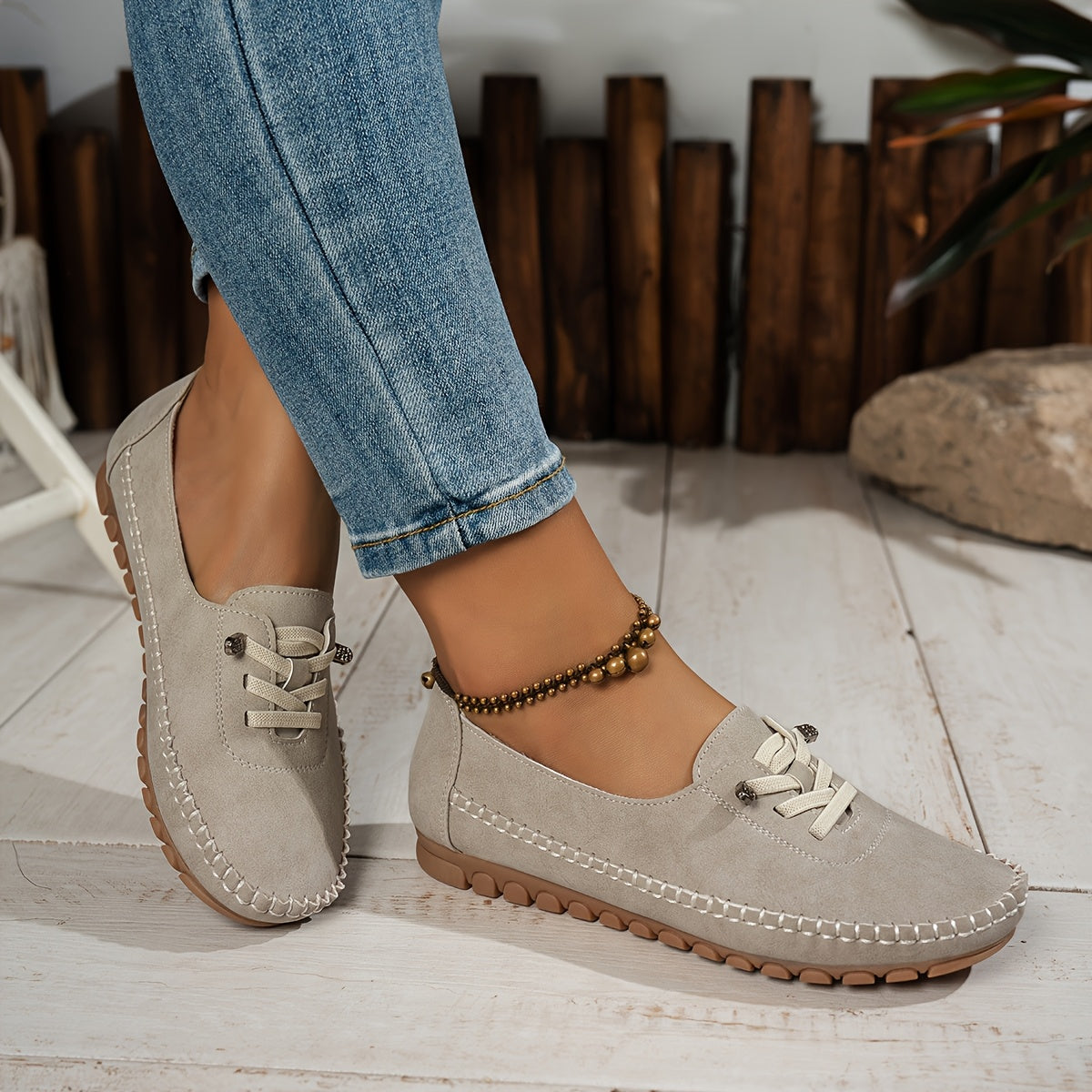 Renee - Mocassins Confortables Antidérapants