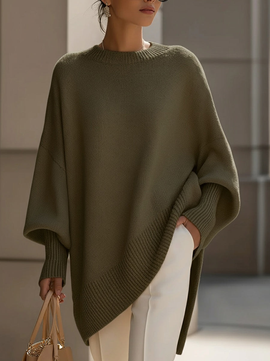 Bea - Pull Poncho Beige Chic