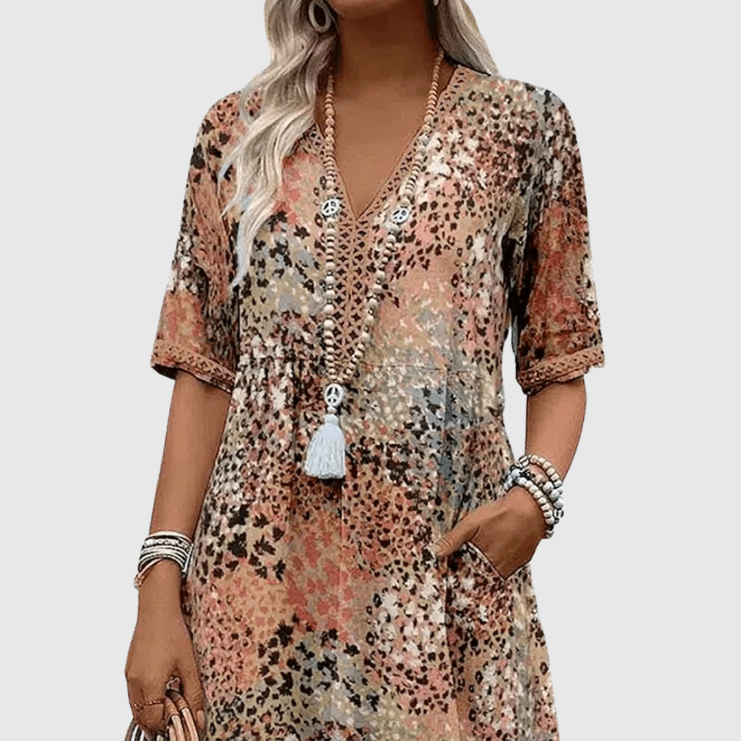 Soleil - Robe Midi Élégante Été