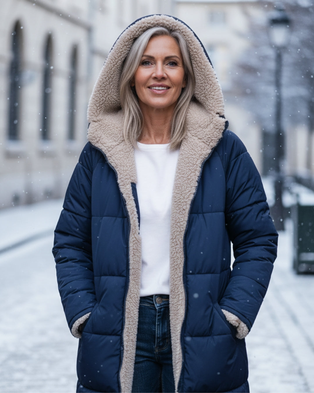 Eleanor - Manteau Réversible Élégant