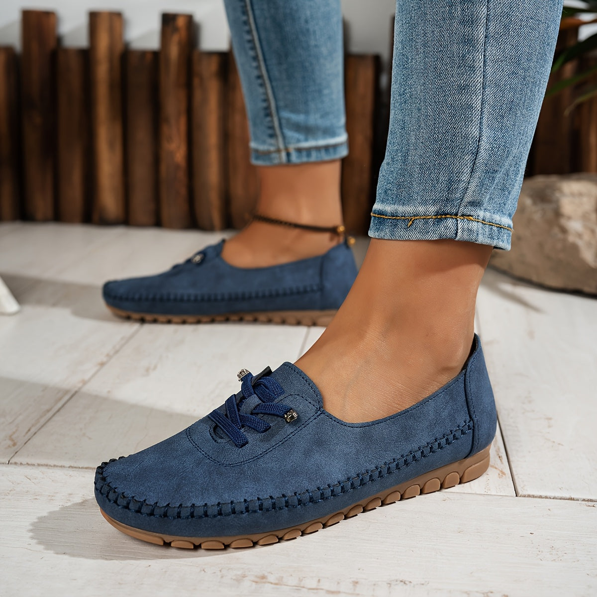 Renee - Mocassins Confortables Antidérapants