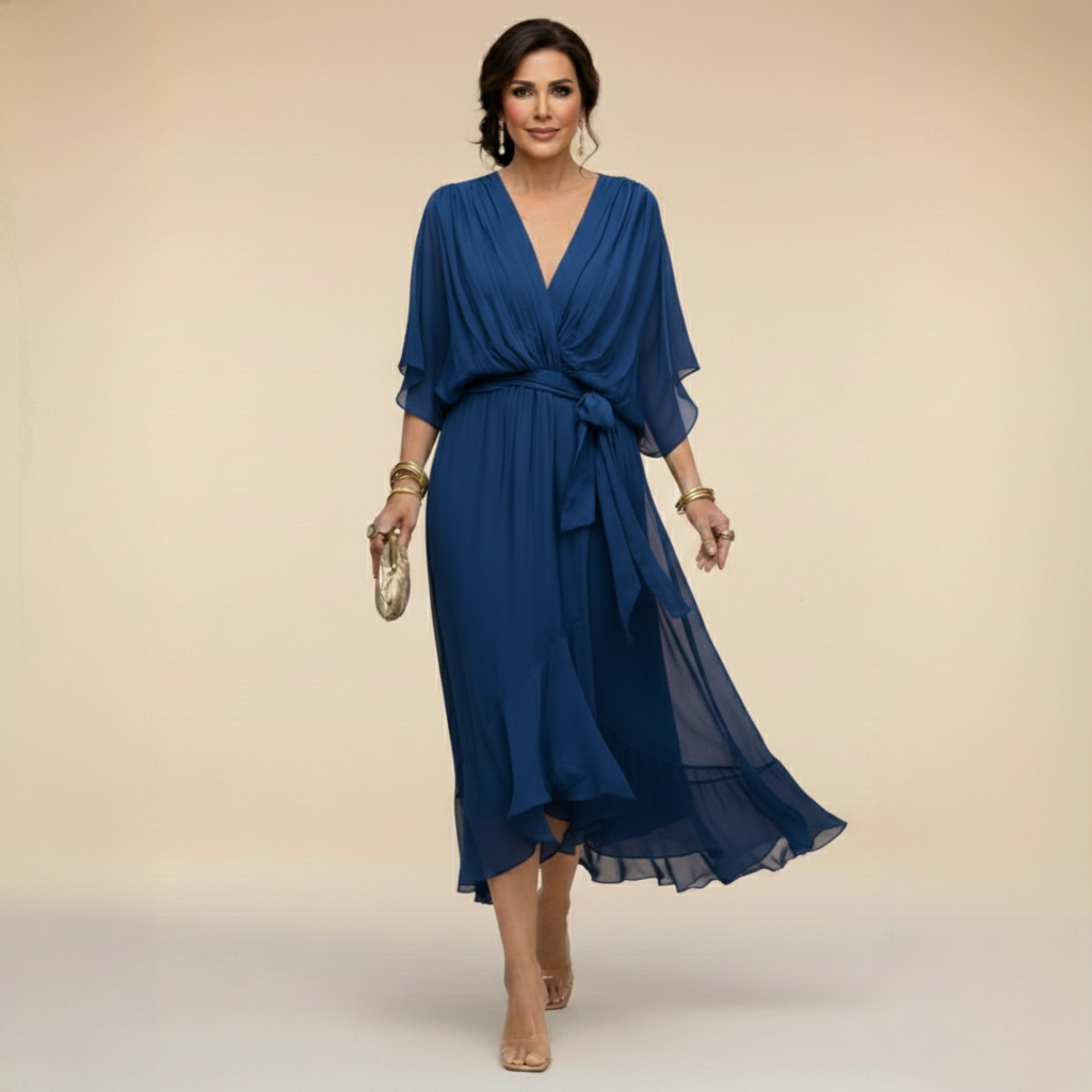 Monica - Élégante Robe en Chiffon