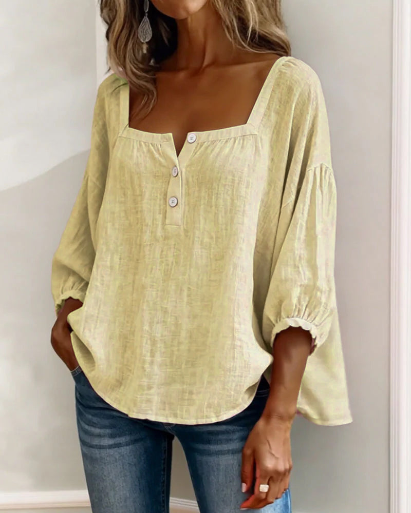 Nina | Blouse à Manches Bouffantes