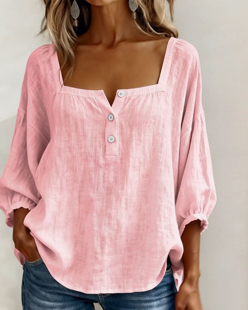 Nina | Blouse à Manches Bouffantes