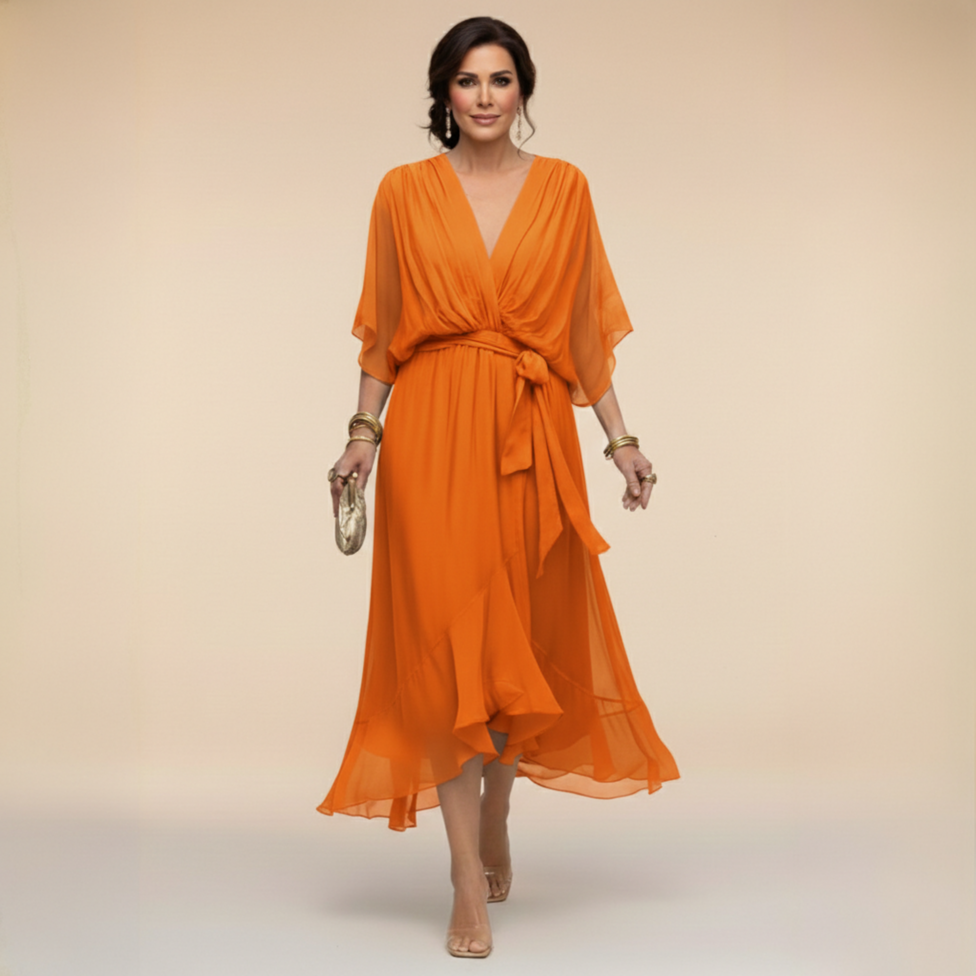 Monica - Élégante Robe en Chiffon
