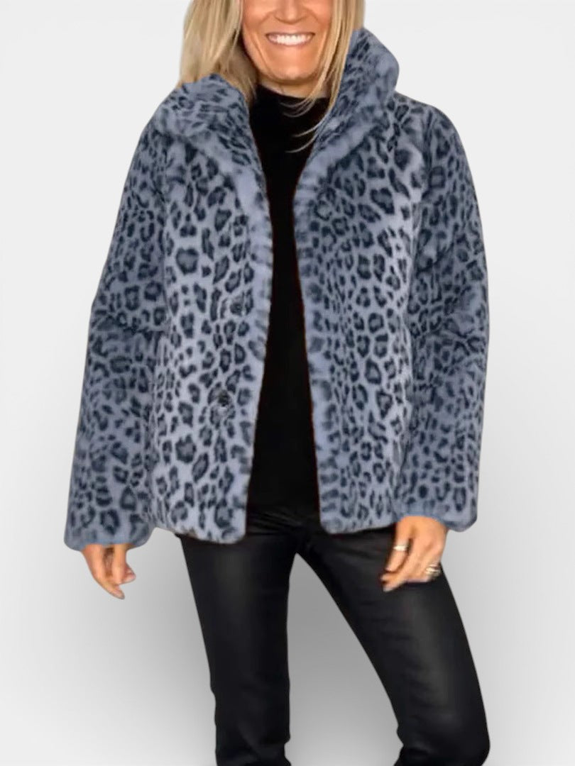 Leia - Manteau Léopard Élégant