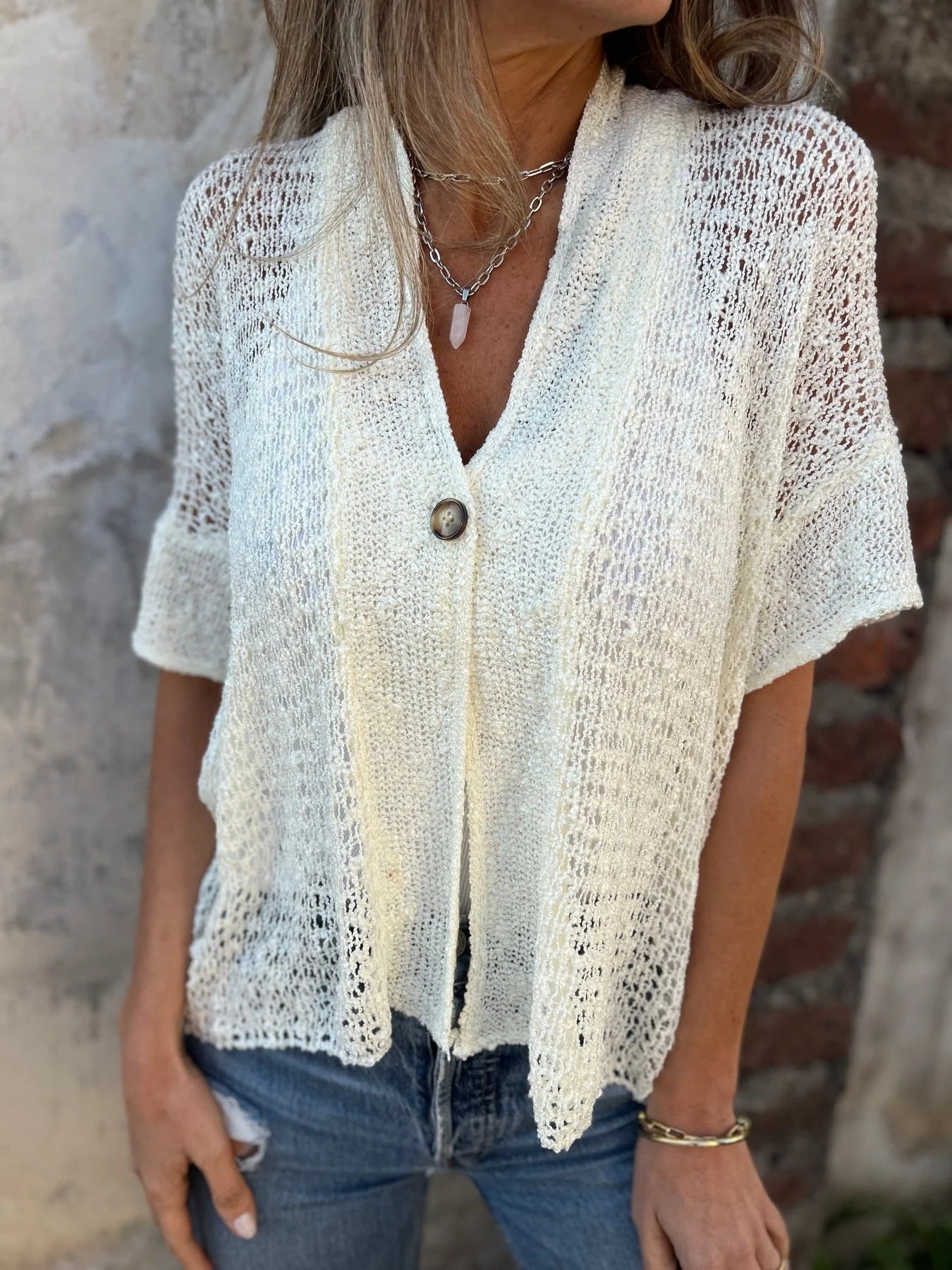Claire - Gilet Aéré Élégant