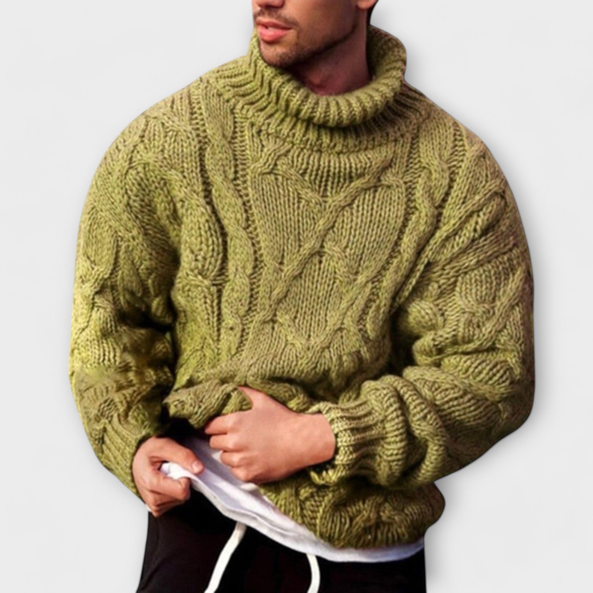 Victor - Pull Montant Élégant Hiver