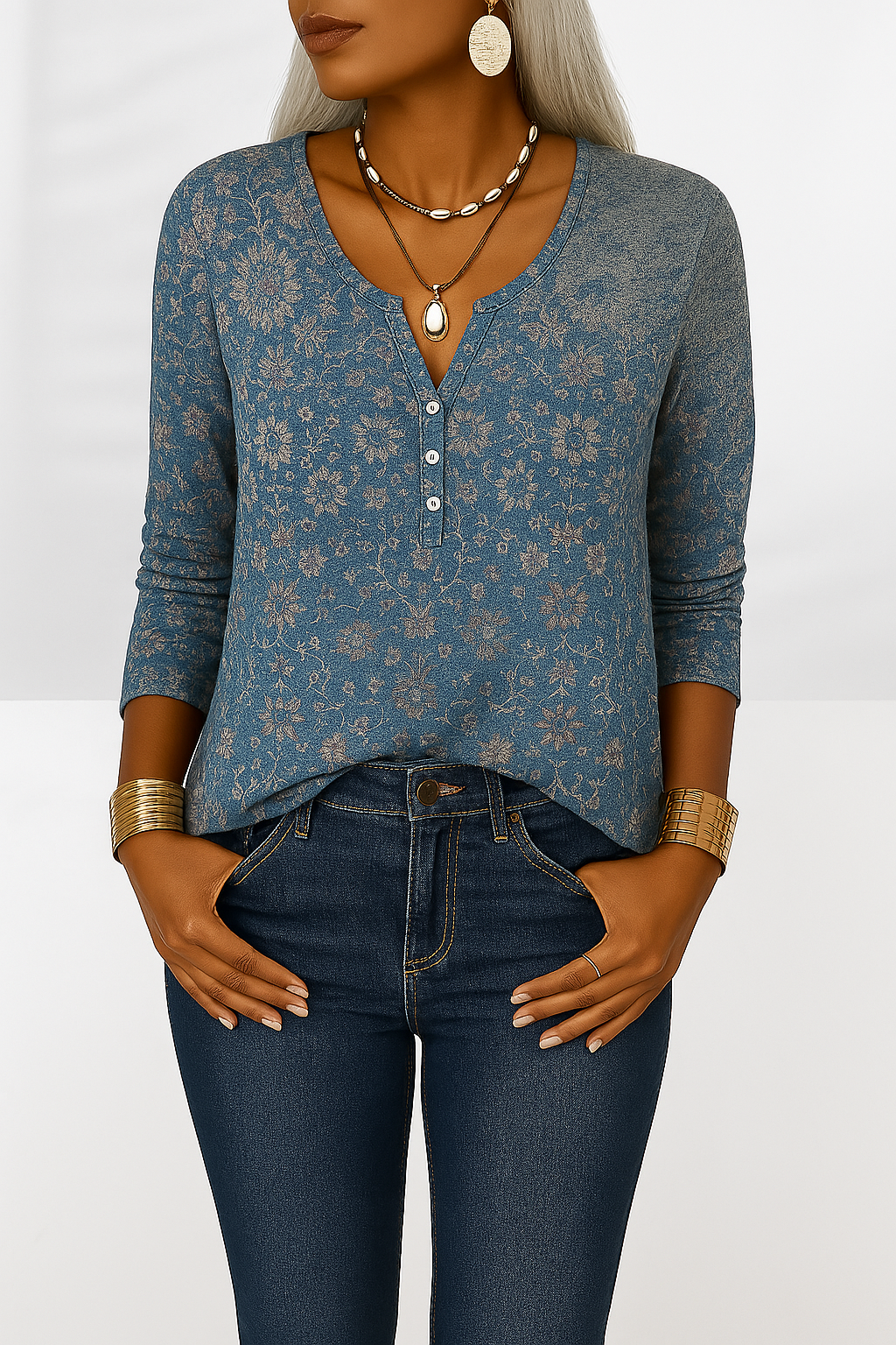 Alina - Blouse Boho Élégante