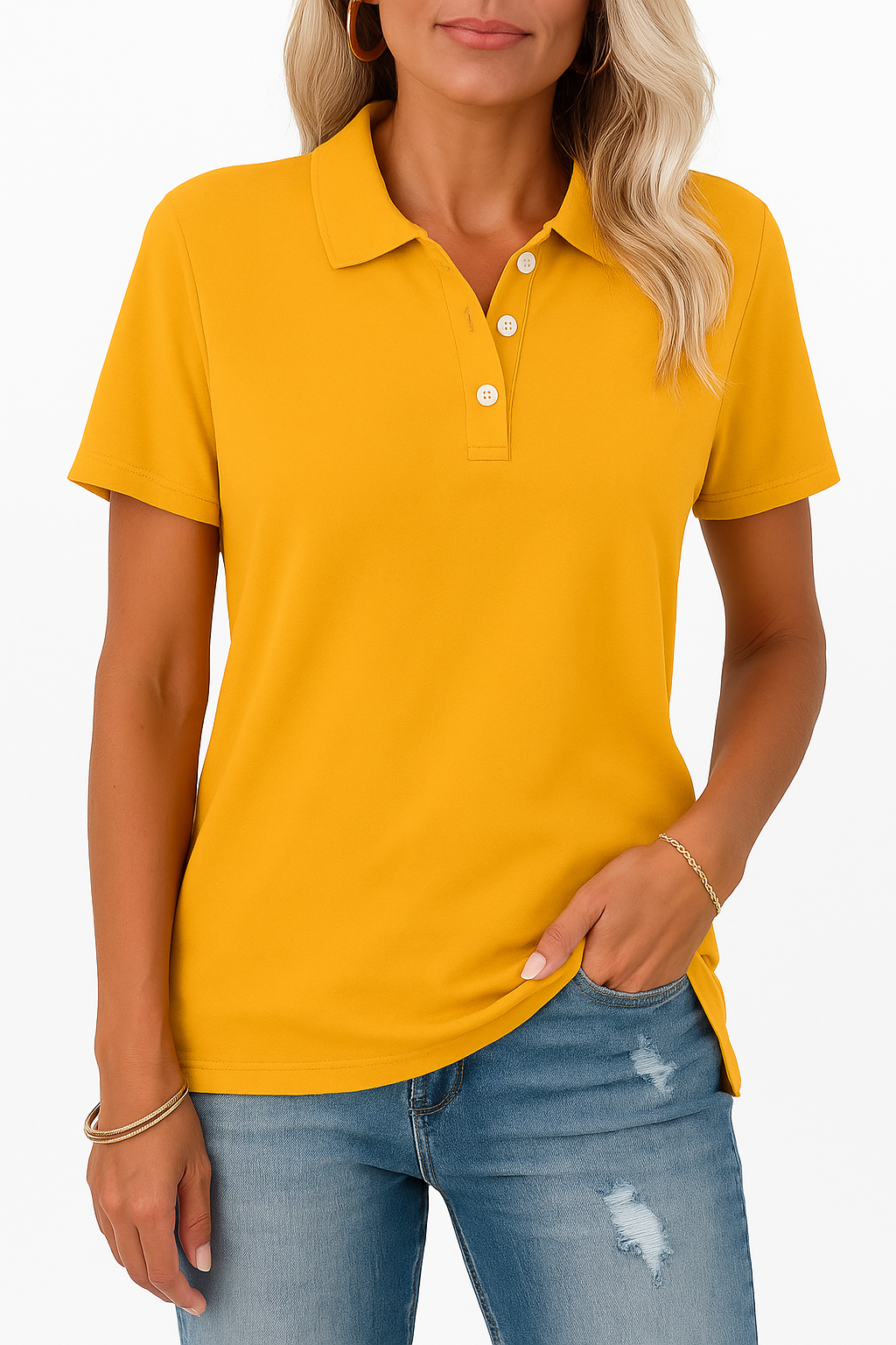 Julia - Chemise Polo Respirante au Style Élégant