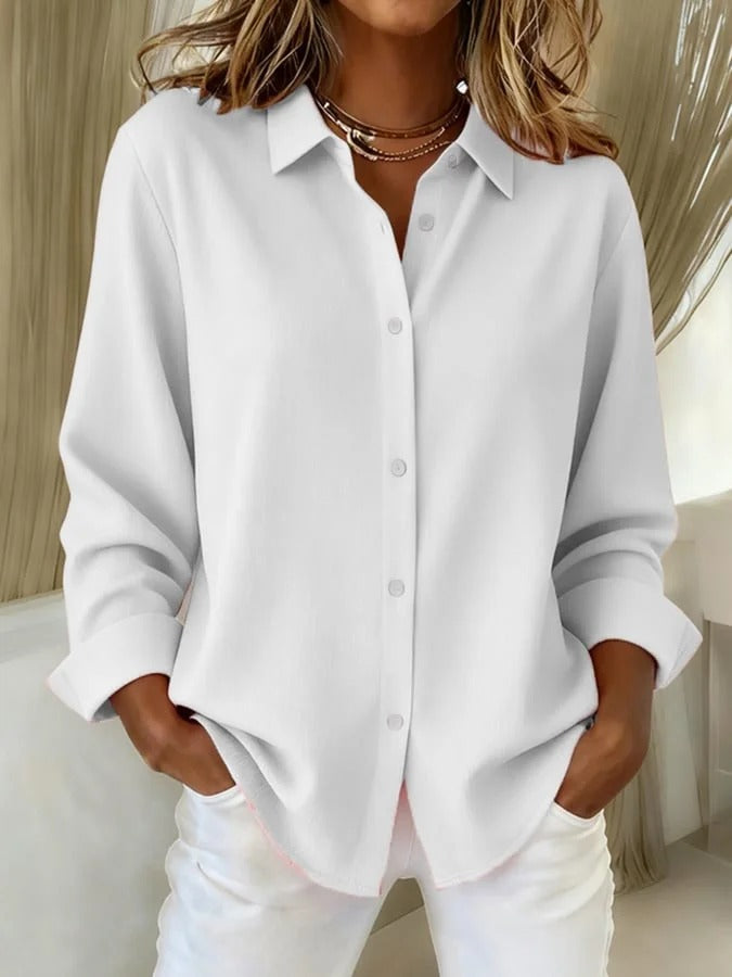Tove | Blouse éLégante Avec Patte de Boutonnage