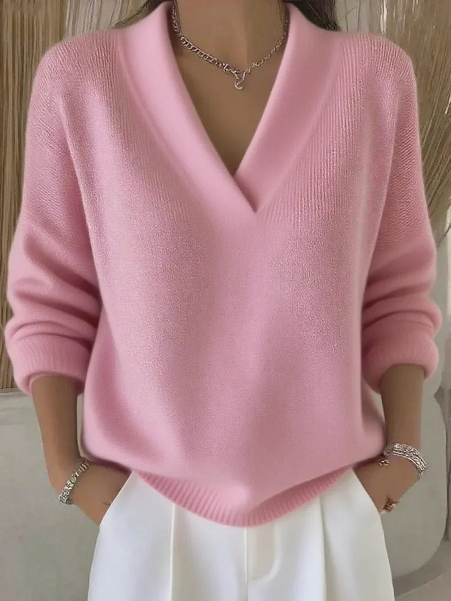 Faye - Pull V-Neck Élégant