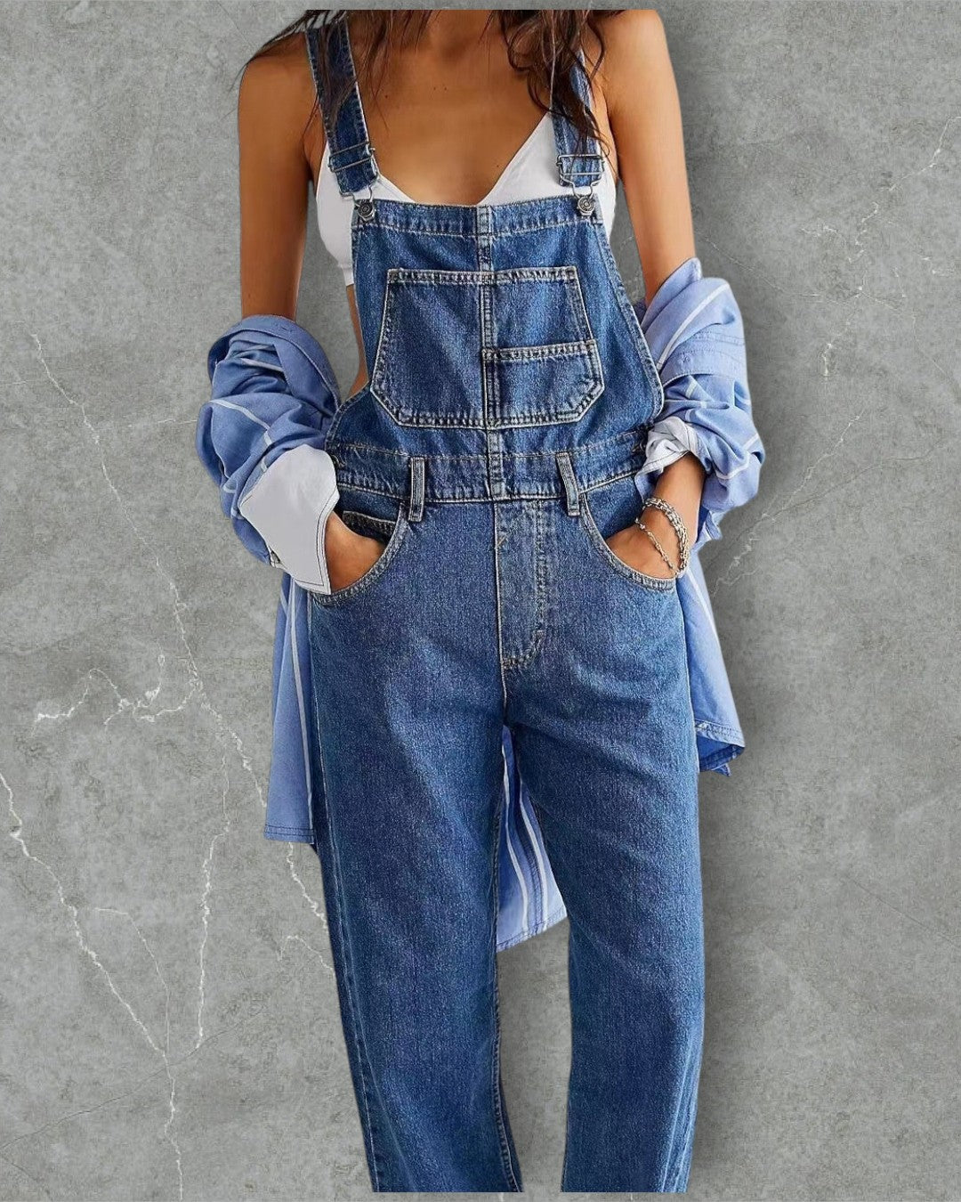 Jacqui - Combinaison Denim Urbaine