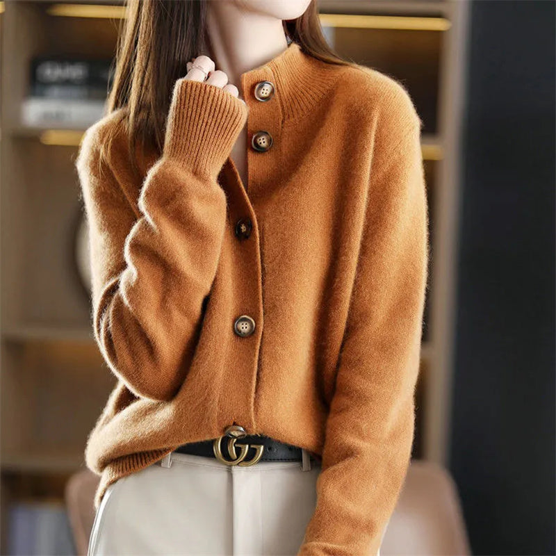 Arlina - Élégant Cardigan en Mérinos