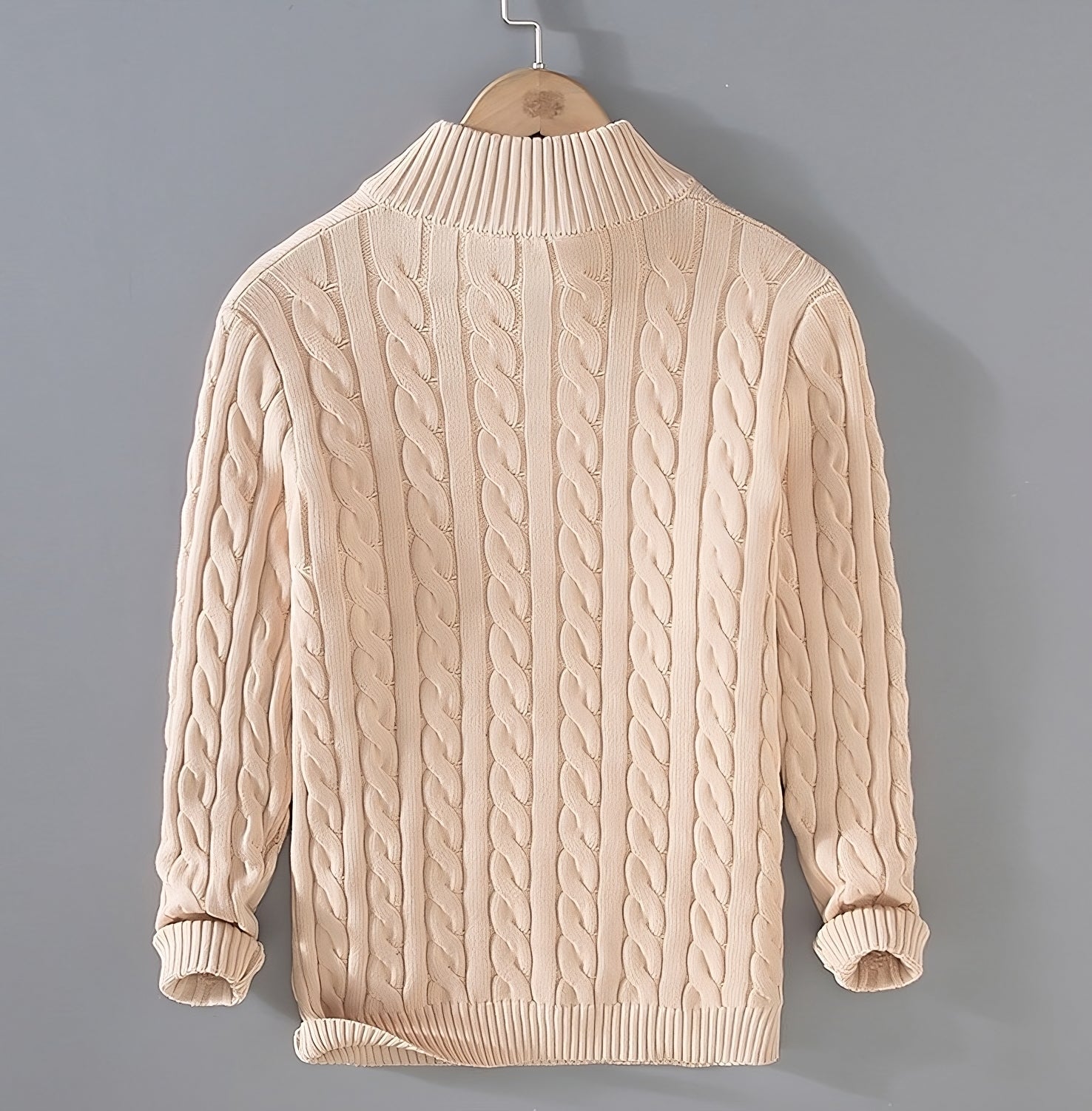 Anthony - Pull Torsadé Demi-Zip