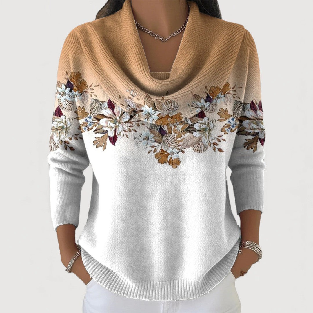 Amore - Pull Élégant En Fleurs