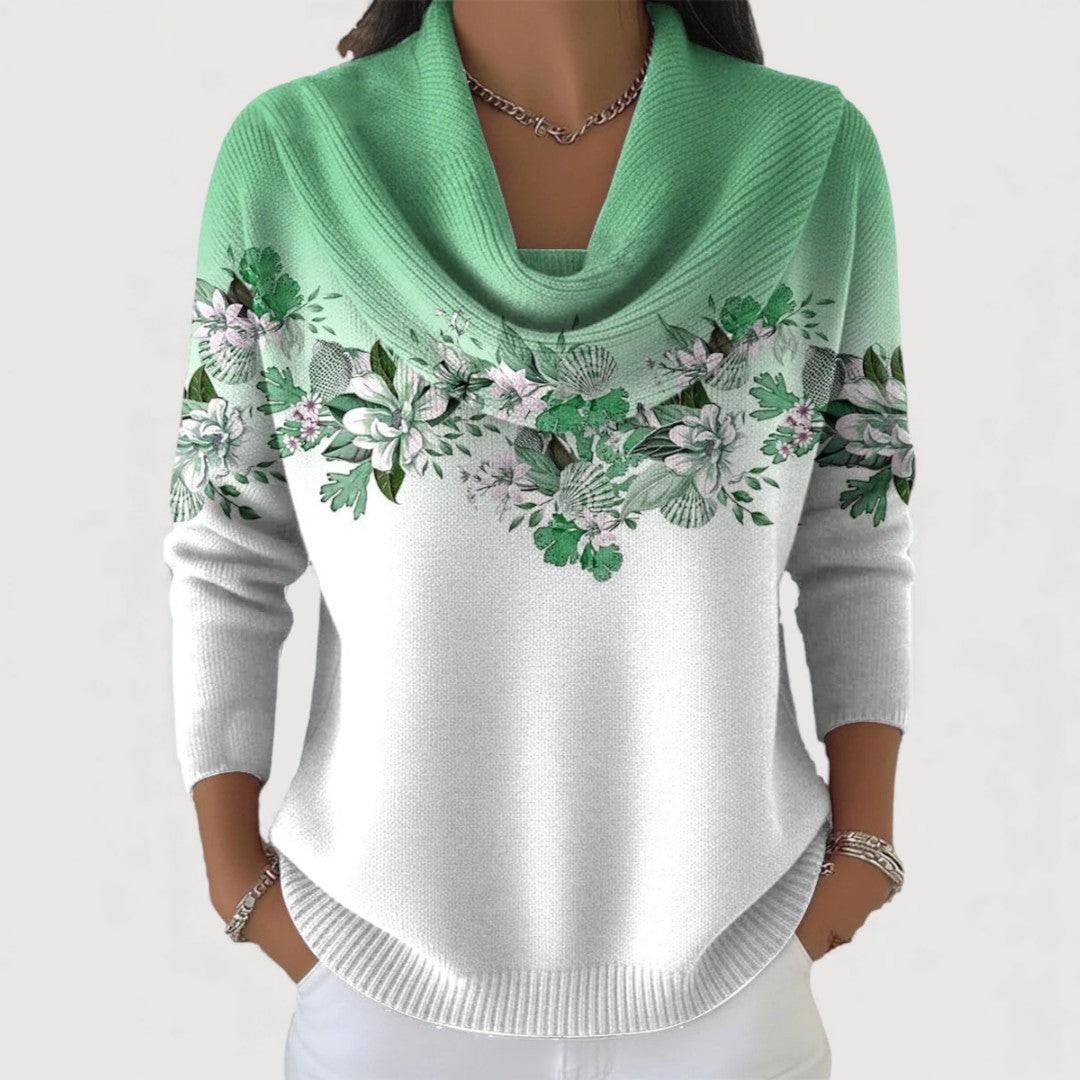 Amore - Pull Élégant En Fleurs