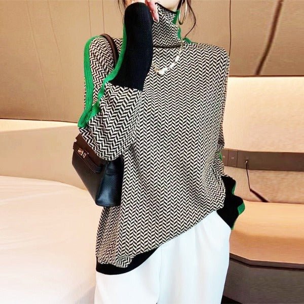 Clémence - Pull Col Roulé Élégant