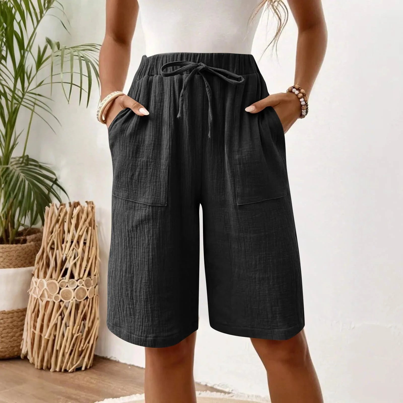 Sienna - Shorts en Coton Lin