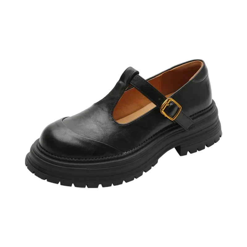Mary Janes - Élégante Chaussure en Cuir