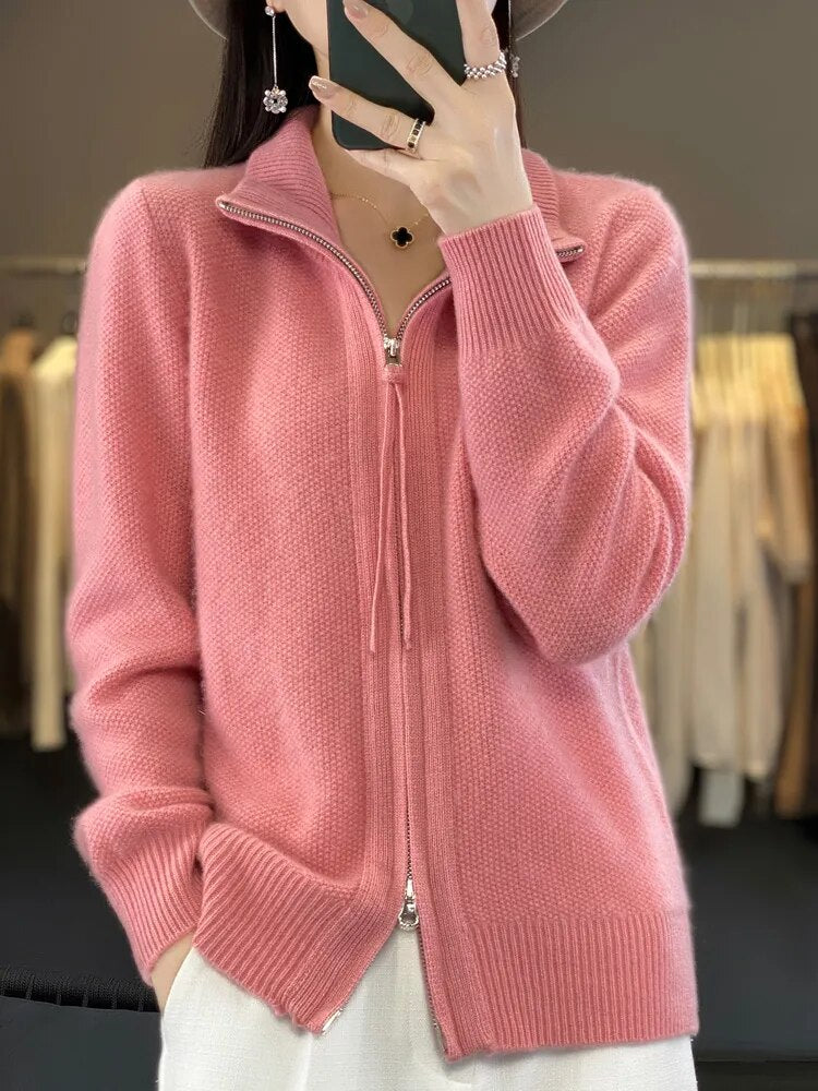 Piera - Cardigan Zippé Confortable