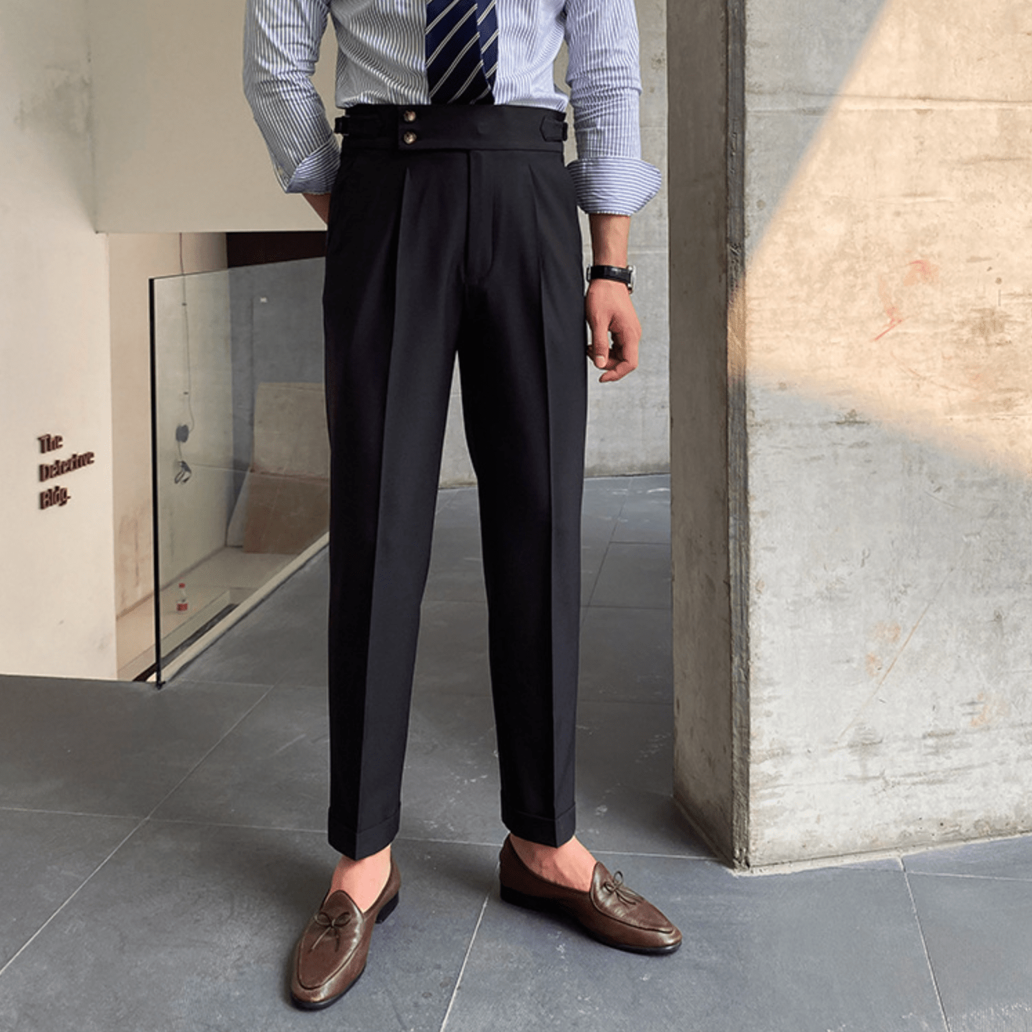 Edward - Pantalons Taille Haute Élégants
