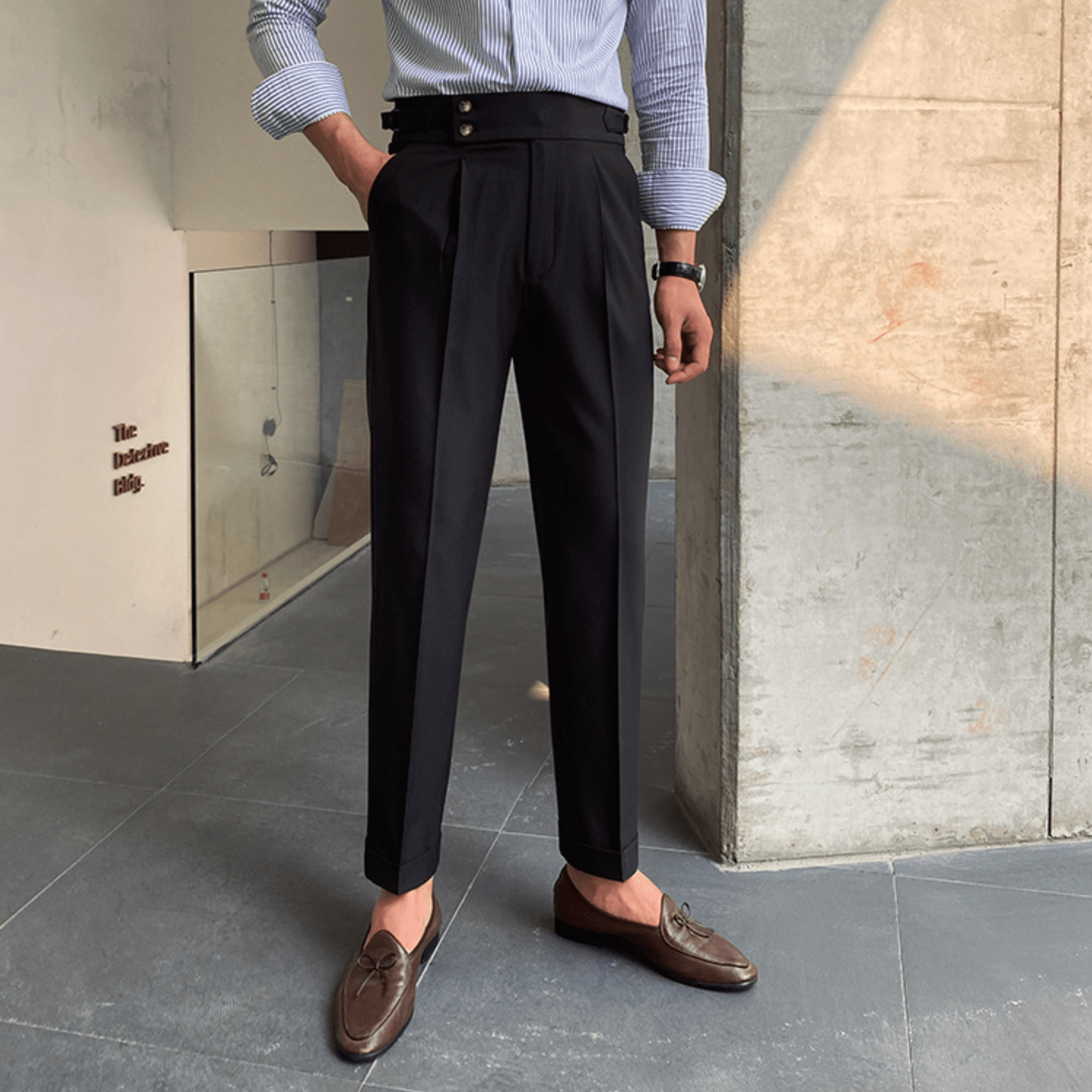 Edward - Pantalons Taille Haute Élégants