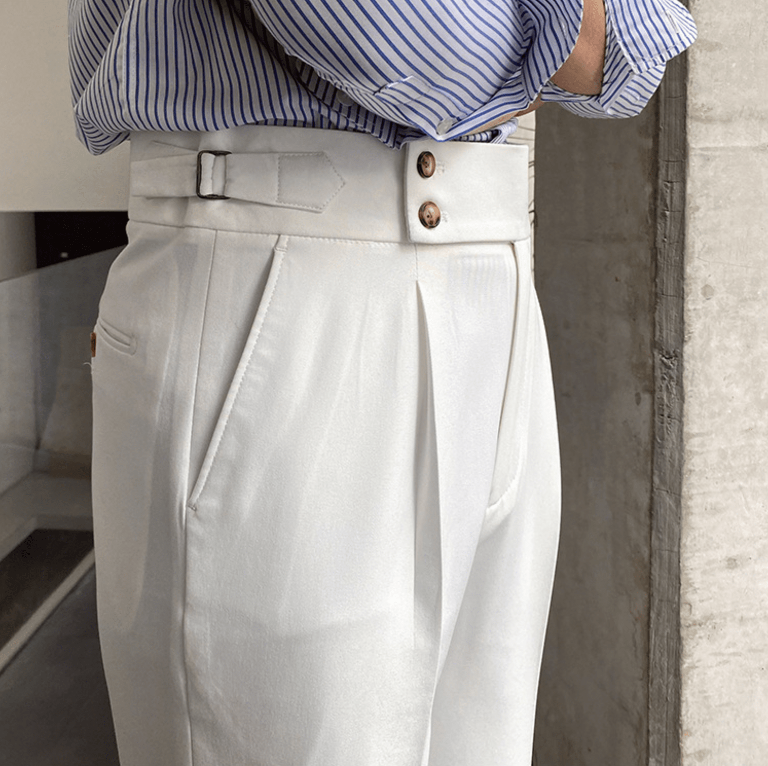 Edward - Pantalons Taille Haute Élégants