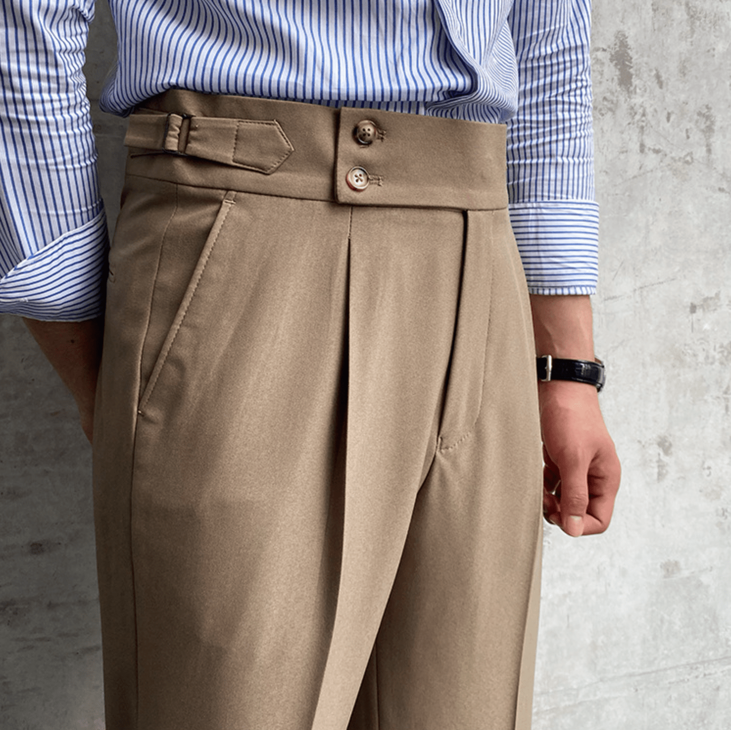 Edward - Pantalons Taille Haute Élégants