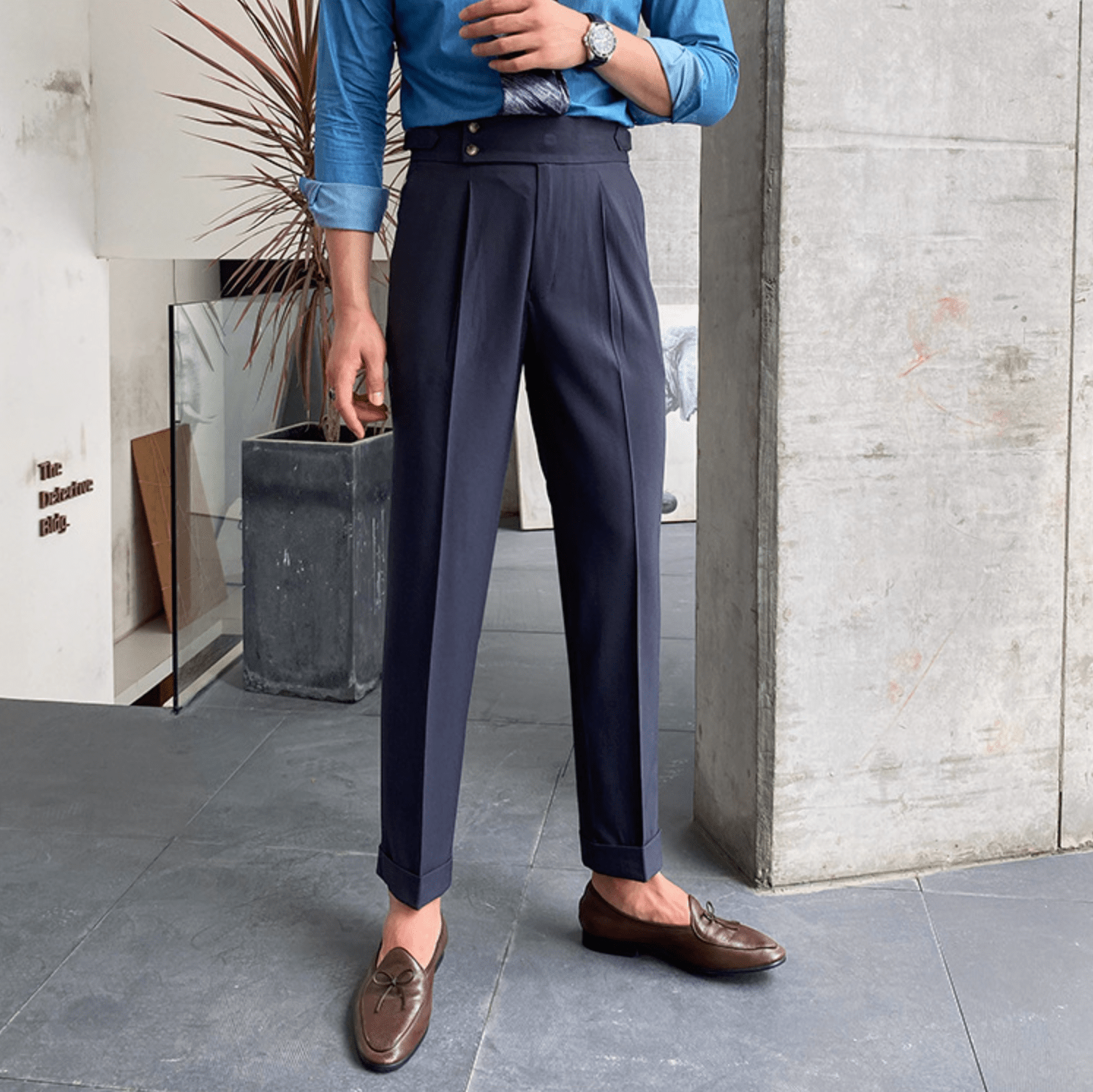 Edward - Pantalons Taille Haute Élégants