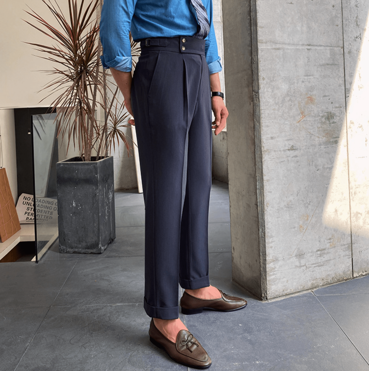 Edward - Pantalons Taille Haute Élégants