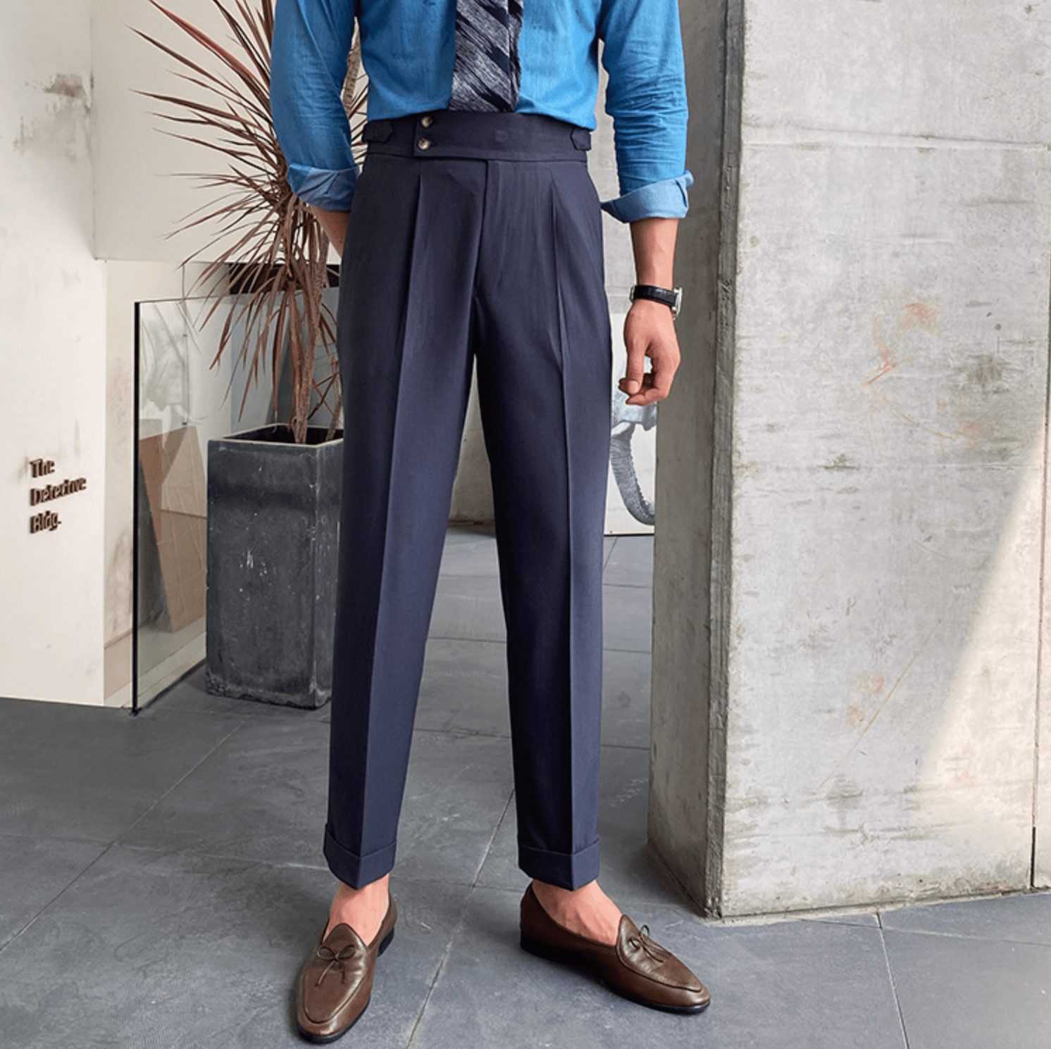 Edward - Pantalons Taille Haute Élégants
