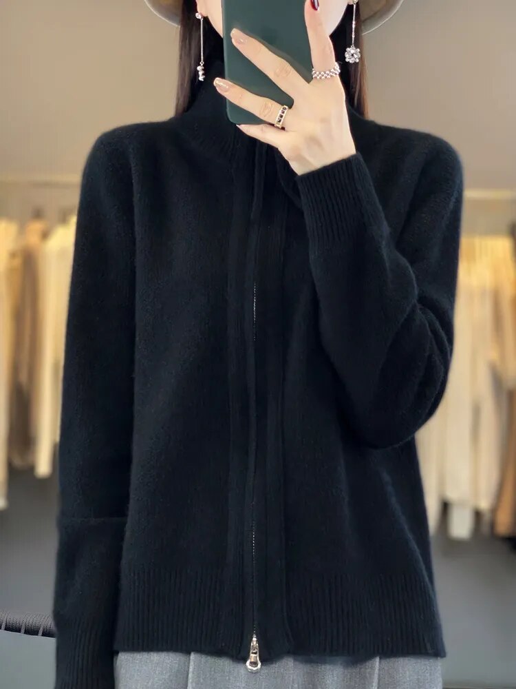 Piera - Cardigan Zippé Confortable