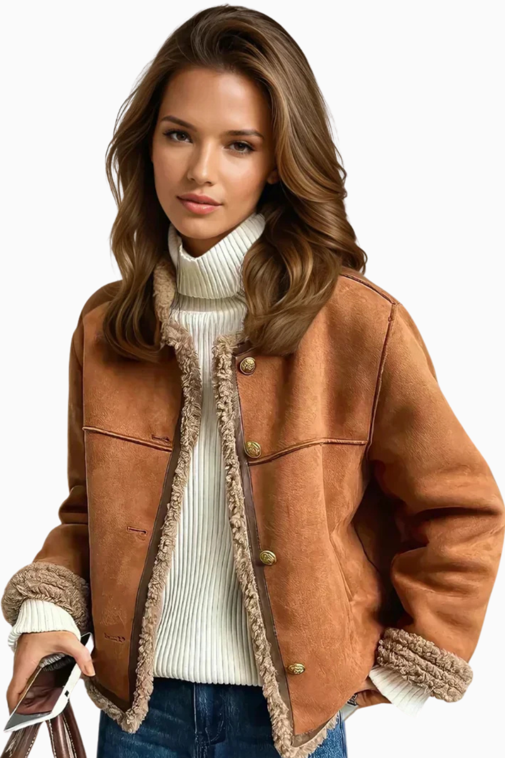 Rosa - Veste Chic En Mouton