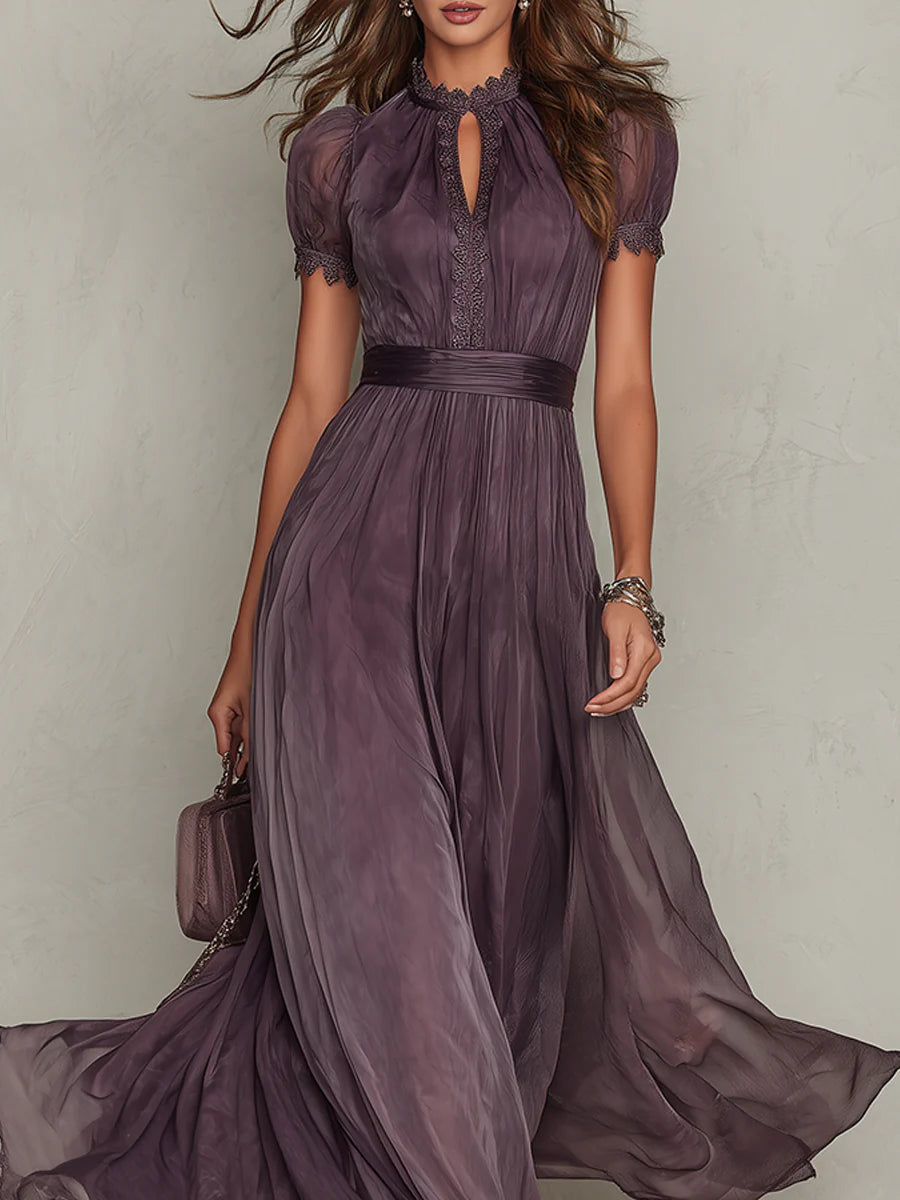 Flavia - Élégante Robe Maxi Violette