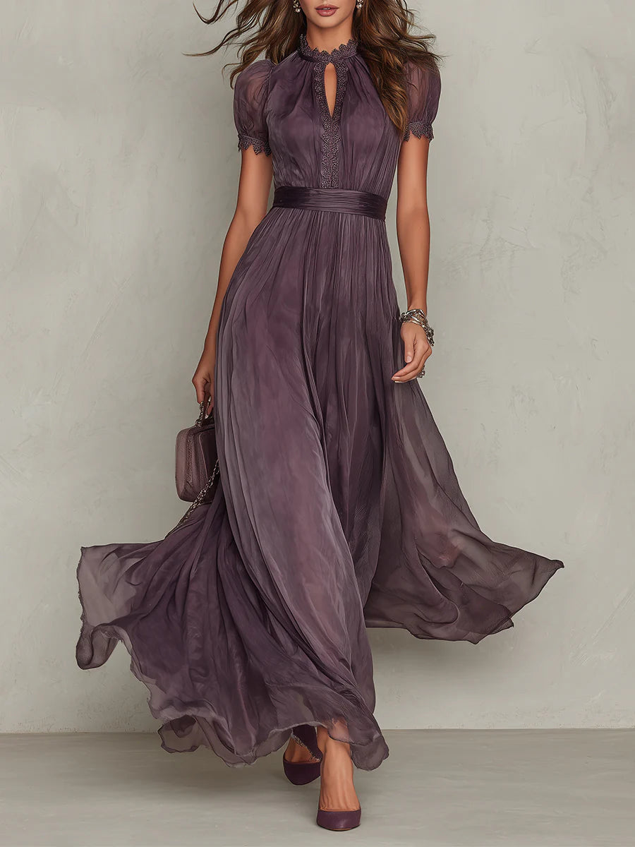 Flavia - Élégante Robe Maxi Violette