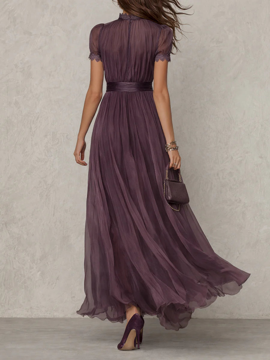 Flavia - Élégante Robe Maxi Violette