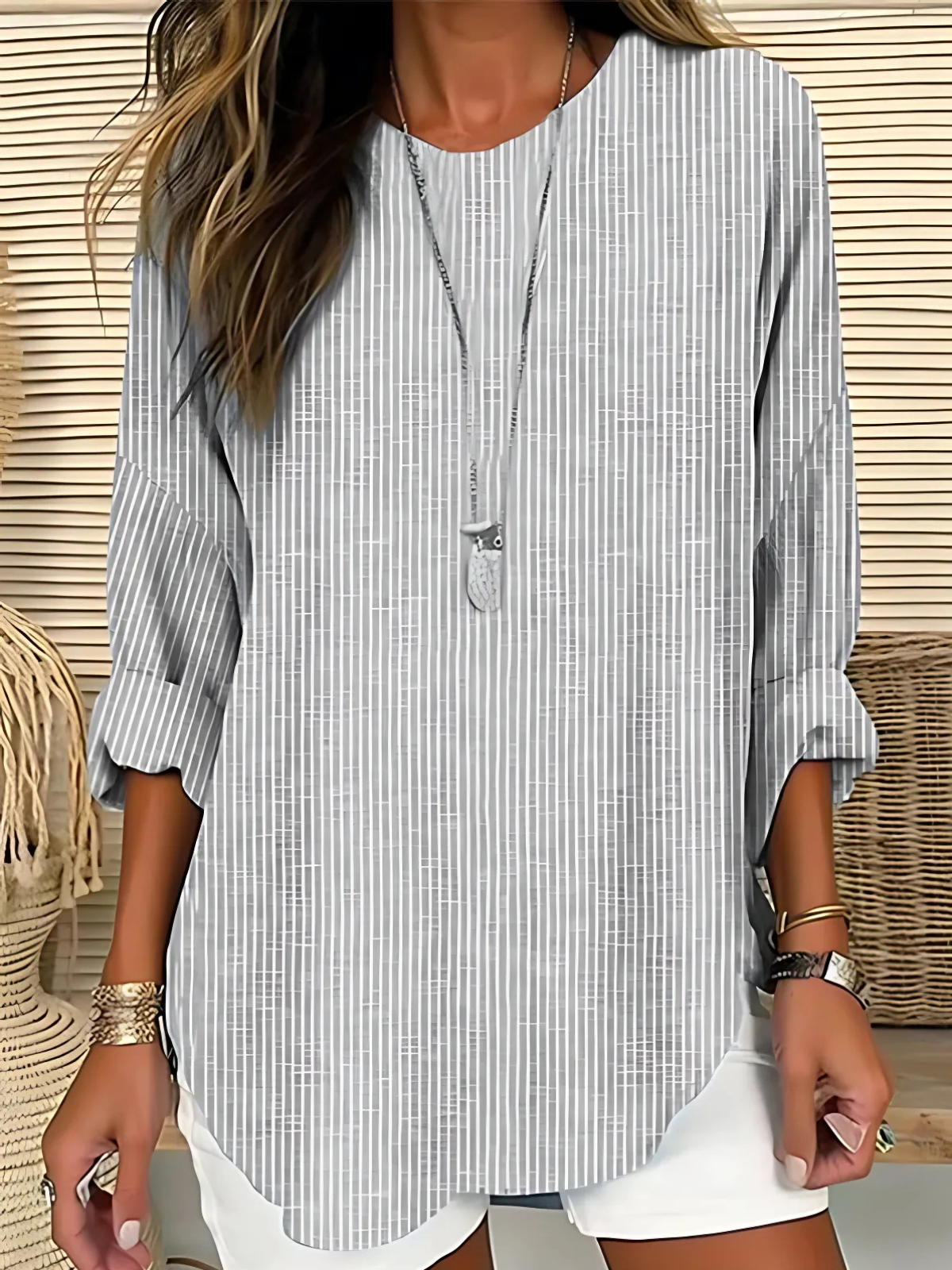 Rhea | Blouse Rayée Classique