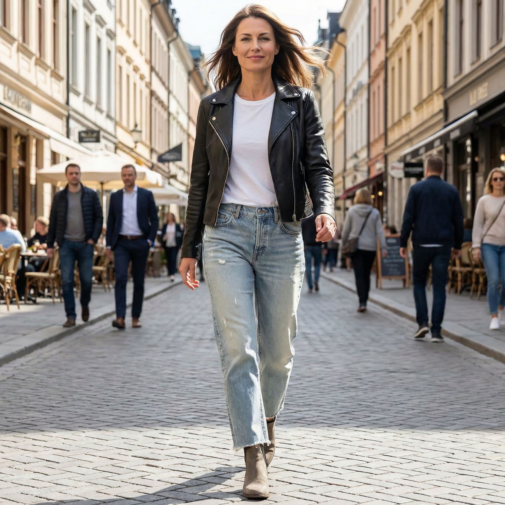 Danice - Jeans Cropped Élégants