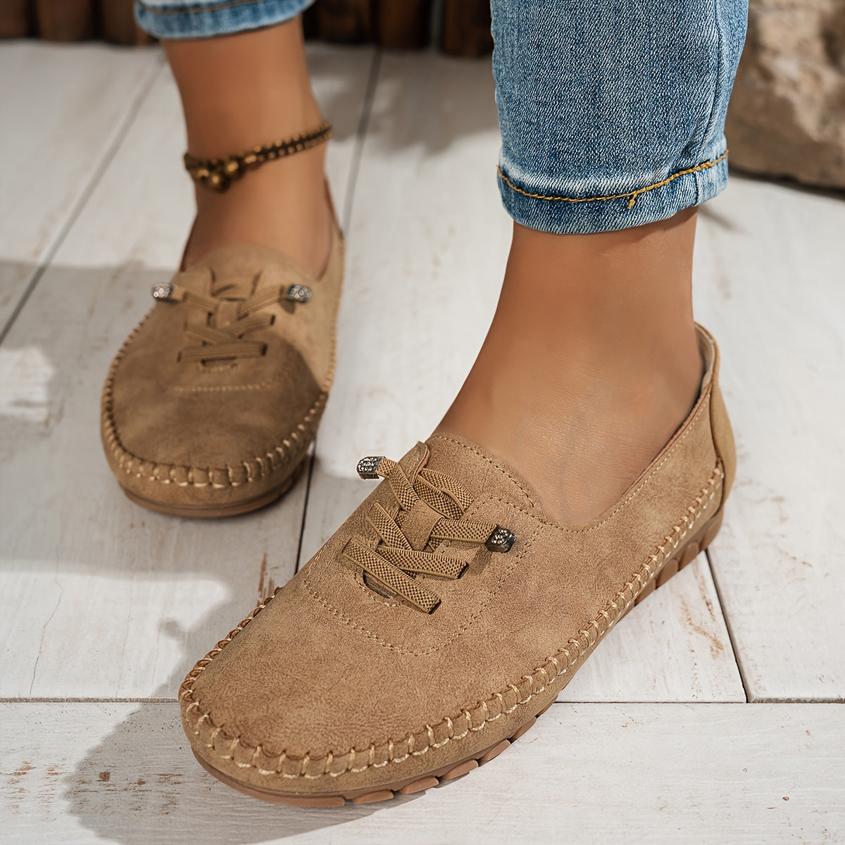 Renee - Mocassins Confortables Antidérapants