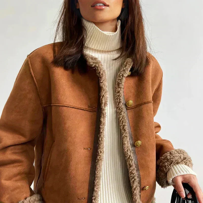 Rosa - Veste Chic En Mouton