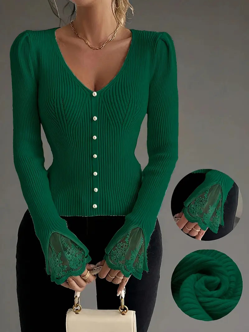 Elena - Pull Chic en Dentelle