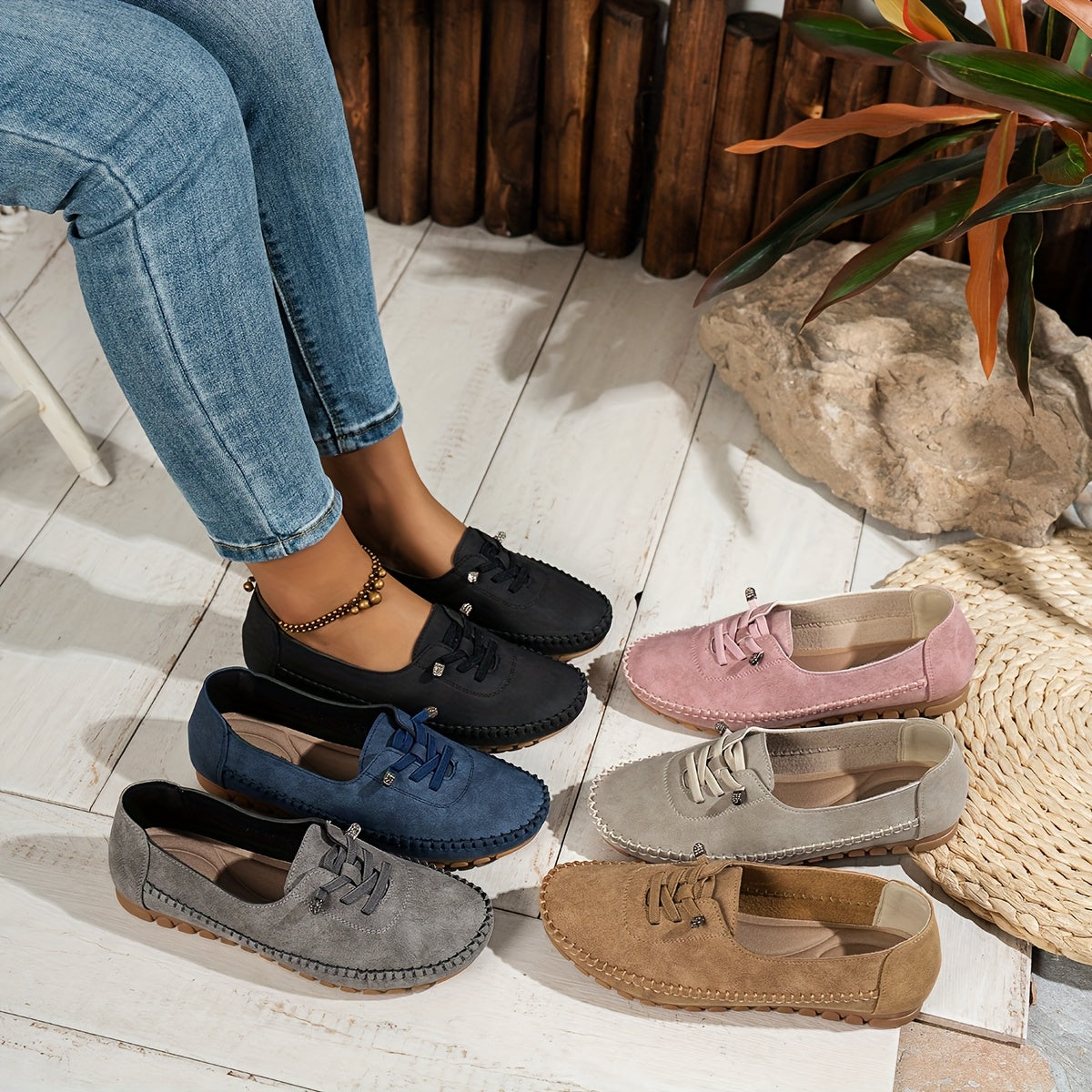Renee - Mocassins Confortables Antidérapants