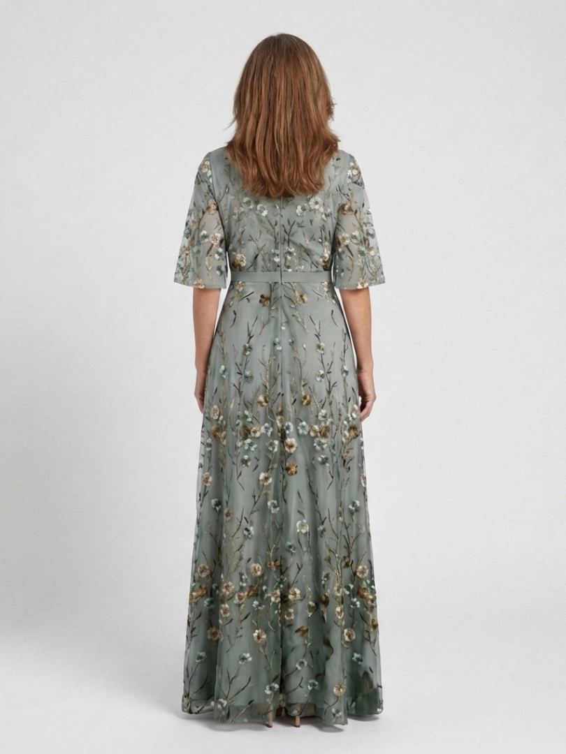 Evadne - Robe Maxi Fleurie Aérée